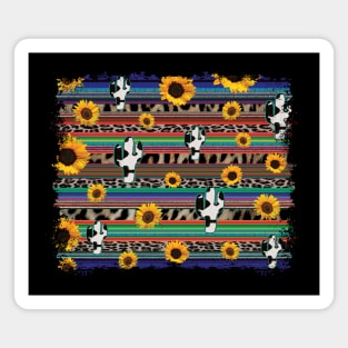 Cowhide Cactus Serape Magnet